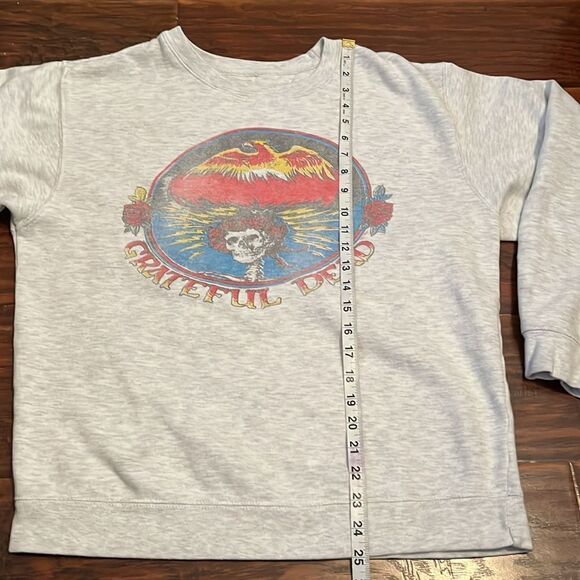 Junk Food Grateful Dead Band Distressed Graphic Pullover Sweatshirt Music - Picture 6 of 7
